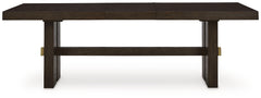 Burkhaus Dark Brown Dining Table w/ Extension - Ornate Home