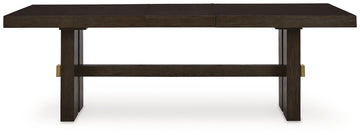 Burkhaus Dark Brown Dining Table w/ Extension - Ornate Home