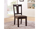 Burton Rustic Walnut & Ash Brown Side Chair (Set of 2) - Ornate Home