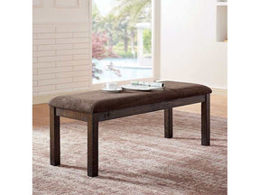 Burton Walnut/Ash Brown Bench - Ornate Home