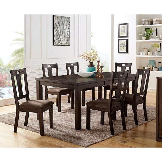 Burton Walnut/Ash Brown Dining Table - Ornate Home