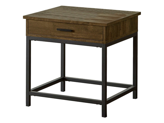 Byers Brown Oak / Sandy Black End Table - Ornate Home