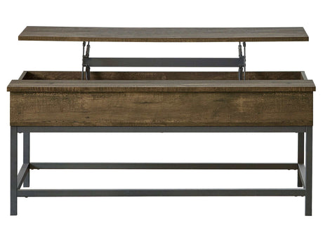 Byers Brown Oak / Sandy Black Lift Top Coffee Table - Ornate Home