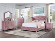 Zohar Pink 4 Pc. Queen Bedroom Set - Ornate Home