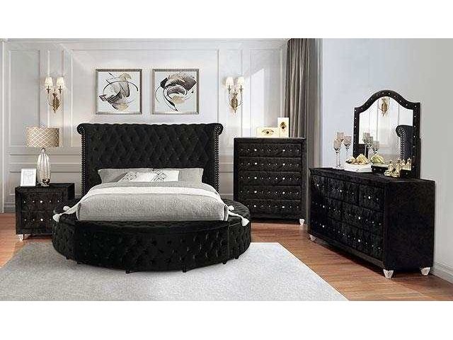 Sansom Black 4 Pc. Queen Bedroom Set