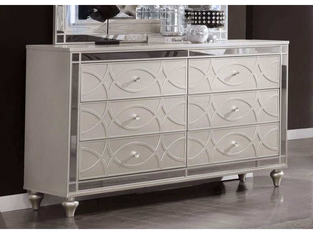 Manar Silver Dresser - Ornate Home