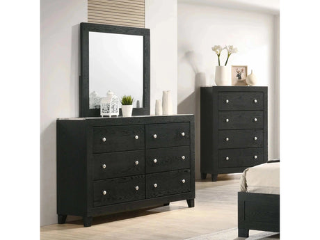 Cadence Black Dresser & Mirror - Ornate Home