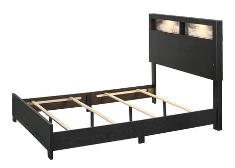 Cadence Black LED Panel Bed - Ornate Home