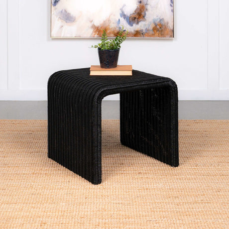 Cahya Black End Table - Ornate Home