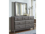 Caitbrook Gray Dresser & Mirror - Ornate Home