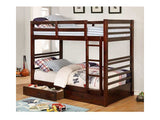 California Dark Walnut Twin/Twin Bunk Bed - Ornate Home