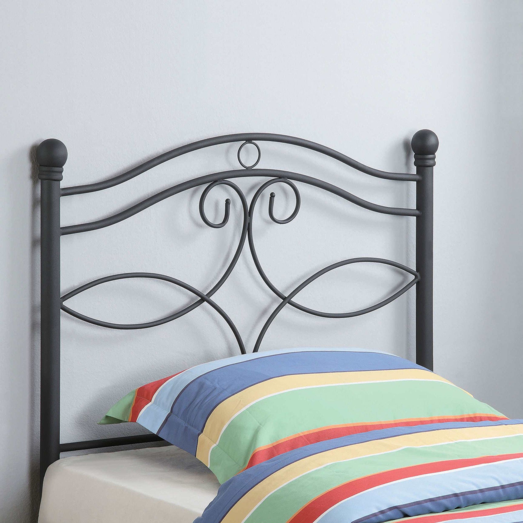 Callie Matte Black Twin Headboard - Ornate Home