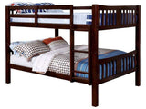 Cameron Dark Walnut Full/Full Bunk Bed - Ornate Home