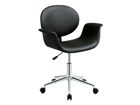 Camila Black PU Office Chair - Ornate Home