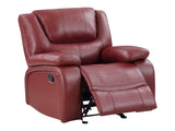 Camila Red Glider Recliner - Ornate Home