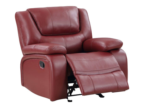 Camila Red Glider Recliner - Ornate Home