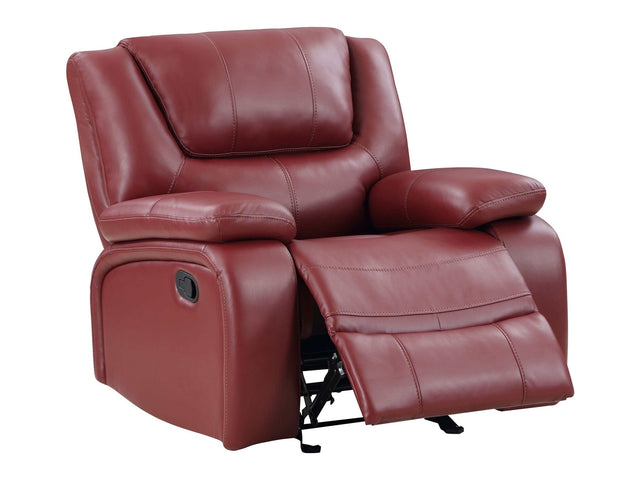 Camila Red Glider Recliner - Ornate Home