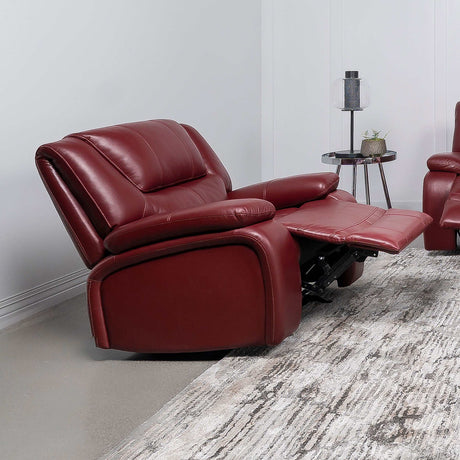 Camila Red Glider Recliner - Ornate Home