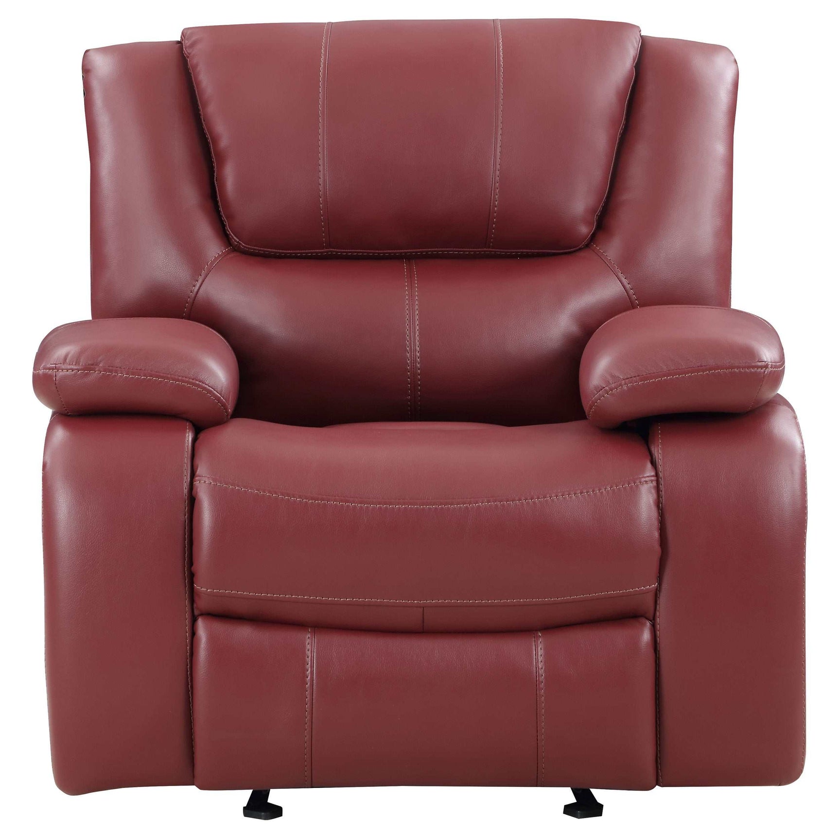 Camila Red Glider Recliner - Ornate Home