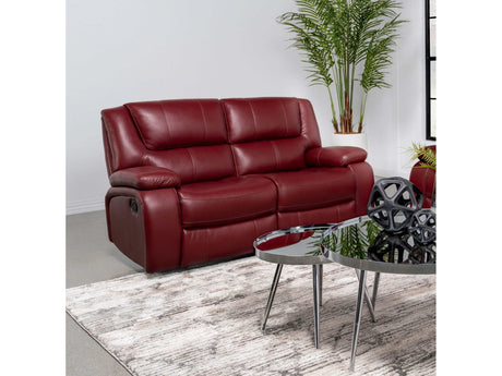 Camila Red Motion Loveseat - Ornate Home