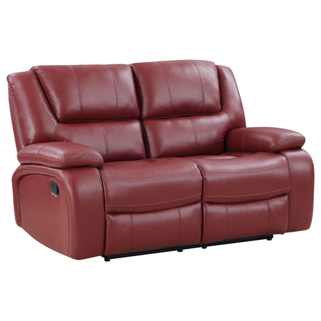 Camila Red Motion Loveseat - Ornate Home