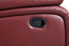 Camila Red Motion Loveseat - Ornate Home