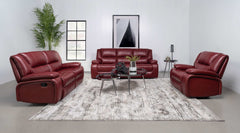 Camila Red Motion Loveseat - Ornate Home