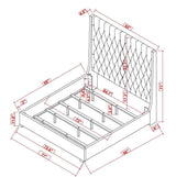 Camille Grey California King Bed - Ornate Home