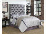 Camille Grey Eastern King Bed - Ornate Home