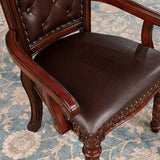 Canyonville Brown Cherry/Dark Brown Arm Chair - Ornate Home