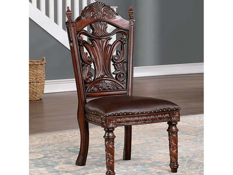 Canyonville Brown Cherry/Dark Brown Side Chair - Ornate Home