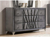 Carissa Gray Velvet Upholstered Dresser - Ornate Home