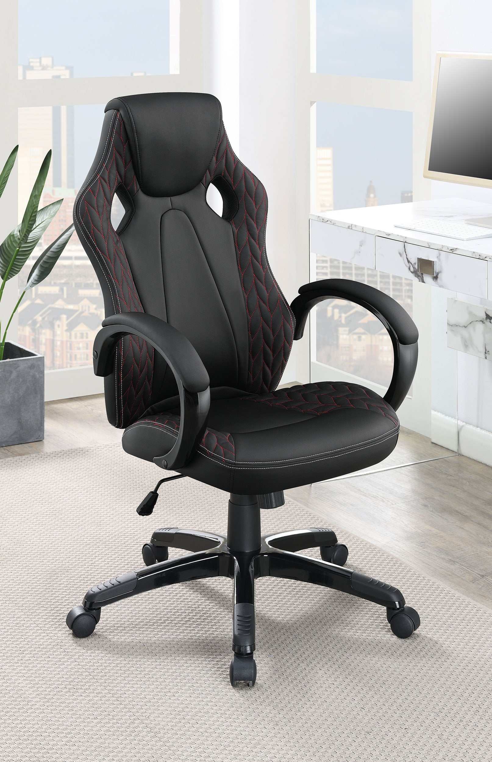 Carlos Black Office Chair - Ornate Home