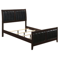 Carlton Cappuccino / Black California King Bed 4 Pc Set - Ornate Home