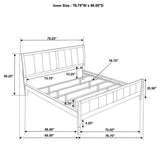 Carlton Cappuccino / Black California King Bed 5 Pc Set - Ornate Home