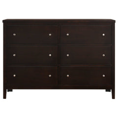 Carlton Cappuccino / Black Eastern King Bed 4 Pc Set - Ornate Home