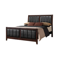 Carlton Cappuccino & Black Eastern King Bed - Ornate Home