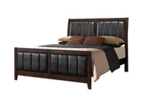 Carlton Cappuccino & Black Queen Bed - Ornate Home