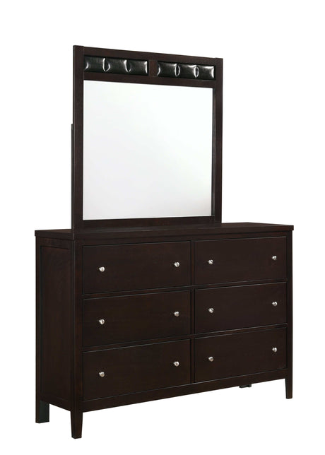 Carlton Cappuccino / Black Twin Bed 5 Pc Set - Ornate Home