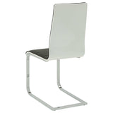 Carmelo Chrome / Black 5 Pc Dining Set - Ornate Home