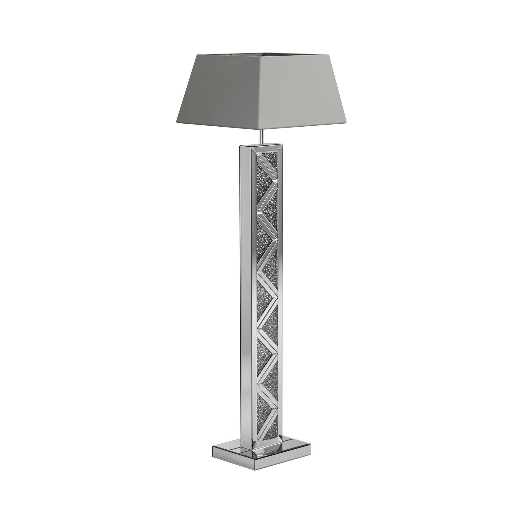 Carmen Silver Floor Lamp - Ornate Home