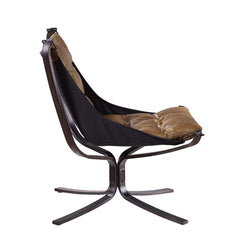 Carney Coffee Top Grain Leather Accent Chair - Ornate Home