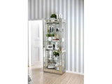 Carrollton Chrome Curio Cabinet - Ornate Home