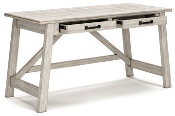 Carynhurst Whitewash 60" Home Office Desk - Ornate Home