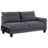 Caspian Grey Sectional - Ornate Home