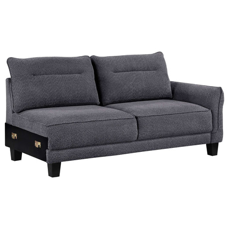 Caspian Grey Sectional - Ornate Home