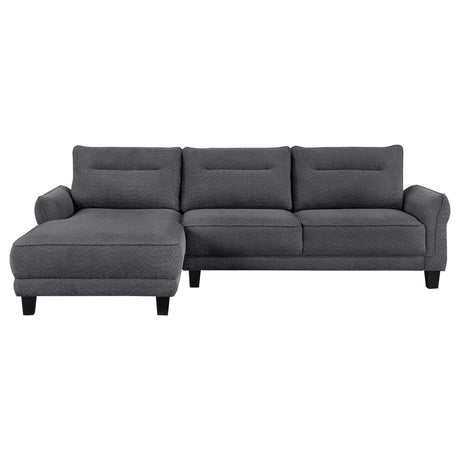 Caspian Grey Sectional - Ornate Home