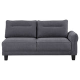 Caspian Grey Sectional - Ornate Home