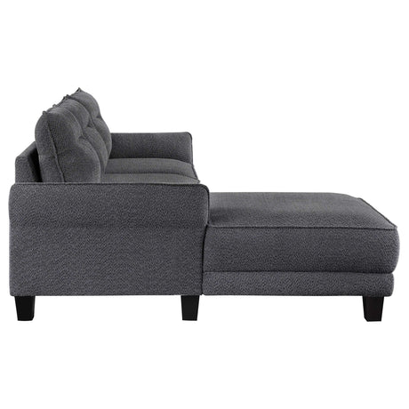 Caspian Grey Sectional - Ornate Home