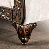 Cassani Walnut & Light Gray Stationary Sofa & Loveseat 2pc - Ornate Home